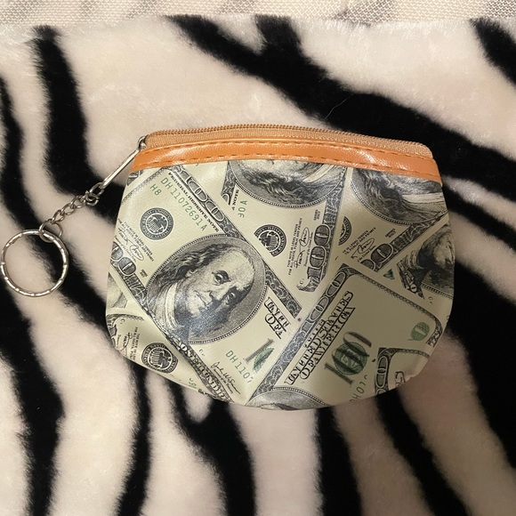 Coin purse-bundle of 3-zebra stripes, cat & paper money coin purses - Picture 3 of 16